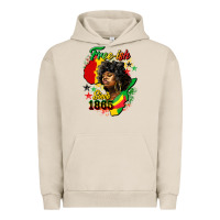 Pigment French Oak free ish since 1865 Urban Hoodie - HRA Design Shop