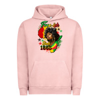 Pigment Salmon free ish since 1865 Urban Hoodie - HRA Design Shop