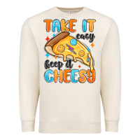 Sandshell take it easy keep it cheesy Premium Sweatshirt - MaliasSmallBusiness