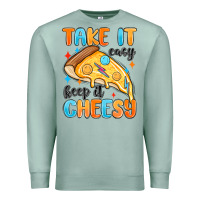 Seafoam take it easy keep it cheesy Premium Sweatshirt - MaliasSmallBusiness