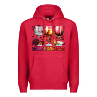 Cardinal hallothanksmas halloween thanksgiving  christmas wine Premium Hoodie - FaDigitalArtStudio