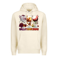 Tofu hallothanksmas halloween thanksgiving  christmas wine Premium Hoodie - FaDigitalArtStudio
