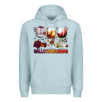 Blue Mist hallothanksmas halloween thanksgiving  christmas wine Premium Hoodie - FaDigitalArtStudio