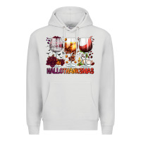 Dove Grey hallothanksmas halloween thanksgiving  christmas wine Premium Hoodie - FaDigitalArtStudio