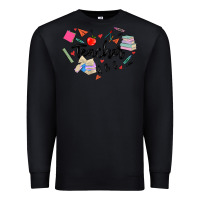 Black teacher heart Premium Sweatshirt - MaliasSmallBusiness