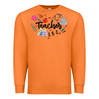 Carrot teacher heart Premium Sweatshirt - MaliasSmallBusiness