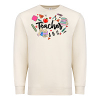 Sandshell teacher heart Premium Sweatshirt - MaliasSmallBusiness