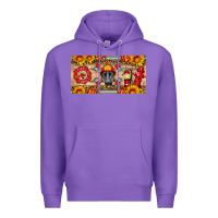 Purple firefighter air mask sunflower and elementary license plate Premium Hoodie - HRA Design Shop