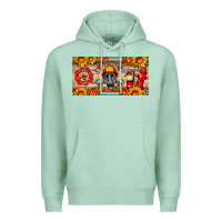Seafoam firefighter air mask sunflower and elementary license plate Premium Hoodie - HRA Design Shop