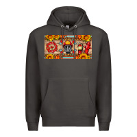 Smoke firefighter air mask sunflower and elementary license plate Premium Hoodie - HRA Design Shop