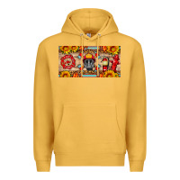 Mustard firefighter air mask sunflower and elementary license plate Premium Hoodie - HRA Design Shop