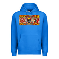 True Royal firefighter air mask sunflower and elementary license plate Premium Hoodie - HRA Design Shop