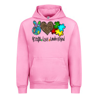 Fuchsia Pink accept love understand Urban Hoodie - CowhideDigitalArt