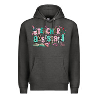 Charcoal Heather teacher assistant Premium Hoodie - AdoDesignShop