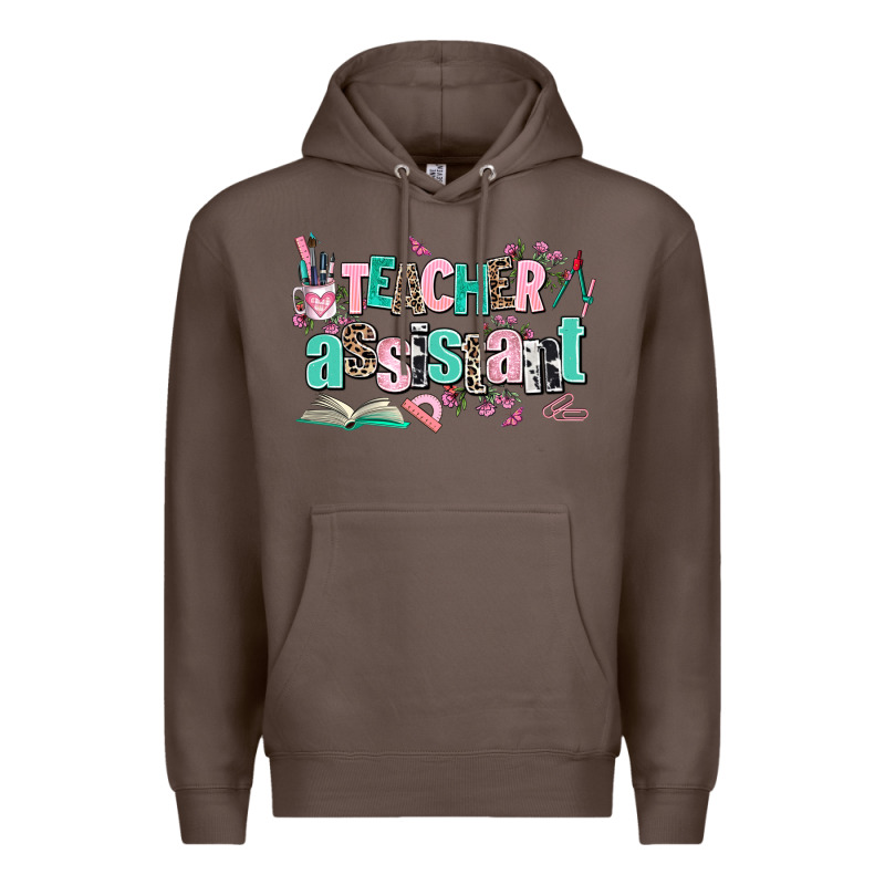 Teacher Assistant Premium Hoodie by AdoDesignShop | Teevron
