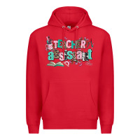 Red teacher assistant Premium Hoodie - AdoDesignShop