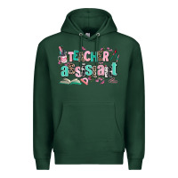 Sports Green teacher assistant Premium Hoodie - AdoDesignShop