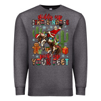 Charcoal Heather giddy up jingle horse pick up your feet Premium Sweatshirt - MaliasSmallBusiness