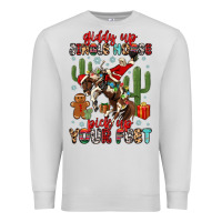 Dove Grey giddy up jingle horse pick up your feet Premium Sweatshirt - MaliasSmallBusiness