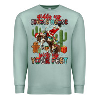 Seafoam giddy up jingle horse pick up your feet Premium Sweatshirt - MaliasSmallBusiness