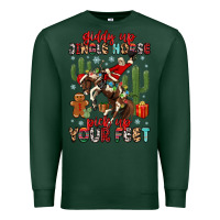 Sports Green giddy up jingle horse pick up your feet Premium Sweatshirt - MaliasSmallBusiness