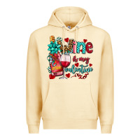 Pina Colada wine is my valentine olivia Premium Hoodie - OliviaCreatesArt