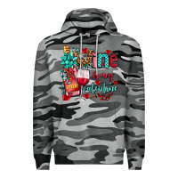 Slate Camo wine is my valentine olivia Premium Hoodie - OliviaCreatesArt