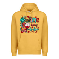 Mustard wine is my valentine olivia Premium Hoodie - OliviaCreatesArt