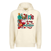 Sandshell wine is my valentine olivia Premium Hoodie - OliviaCreatesArt