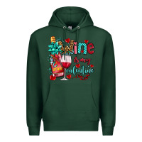 Sports Green wine is my valentine olivia Premium Hoodie - OliviaCreatesArt