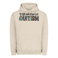 Pigment French Oak accept. understand love autism Urban Hoodie - CowhideDigitalArt