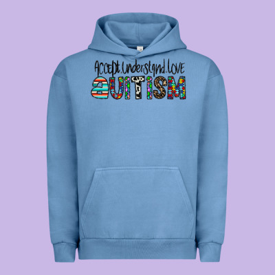 Accept. Understand Love Autism Urban Hoodie Designed By Cowhidedigitalart