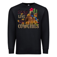 Black long live the cowgirls Premium Sweatshirt - MaliasSmallBusiness
