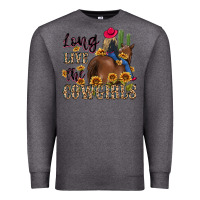 Charcoal Heather long live the cowgirls Premium Sweatshirt - MaliasSmallBusiness