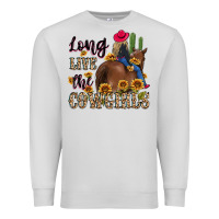 Dove Grey long live the cowgirls Premium Sweatshirt - MaliasSmallBusiness