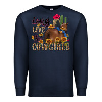 Navy long live the cowgirls Premium Sweatshirt - MaliasSmallBusiness