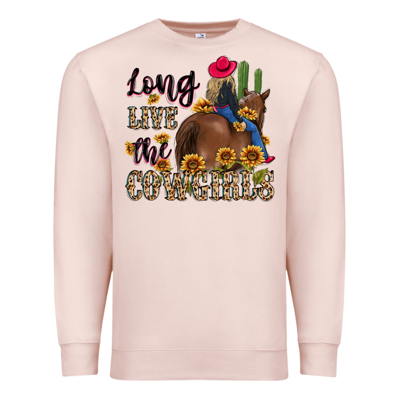 Long Live The Cowgirls Premium Sweatshirt by MaliasSmallBusiness | Teevron