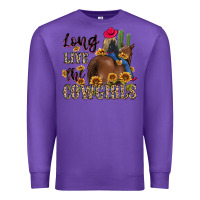Purple long live the cowgirls Premium Sweatshirt - MaliasSmallBusiness