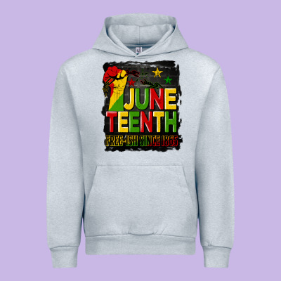 Juneteenth Fist Free Ish Since 1865 With Background Urban Hoodie Designed By Hra Design Shop