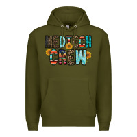 Army Green medtech crew Premium Hoodie - RacoonDesign