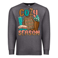 Charcoal Heather cozy season Premium Sweatshirt - MaliasSmallBusiness