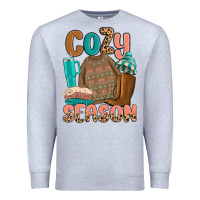 Heather Grey cozy season Premium Sweatshirt - MaliasSmallBusiness