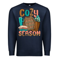 Navy cozy season Premium Sweatshirt - MaliasSmallBusiness