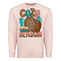 Pale Pink cozy season Premium Sweatshirt - MaliasSmallBusiness