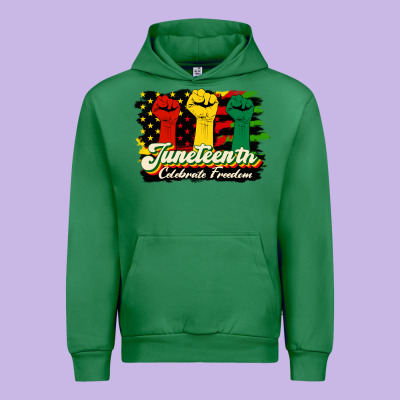 Juneteenth Celebrate Freedom Urban Hoodie Designed By Hra Design Shop