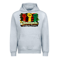 Heather Grey juneteenth celebrate freedom Urban Hoodie - HRA Design Shop