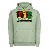 Pigment Oil Green juneteenth celebrate freedom Urban Hoodie - HRA Design Shop