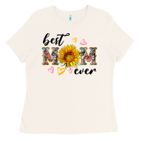 Bone best mom ever with sunflower Ladies Tee - Artiststas
