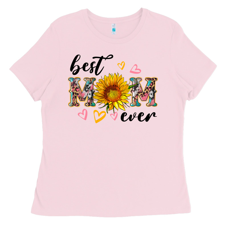Best Mom Ever With Sunflower Ladies Tee by Artiststas | Teevron