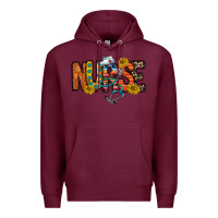 Burgundy nurse western Premium Hoodie - RacoonDesign